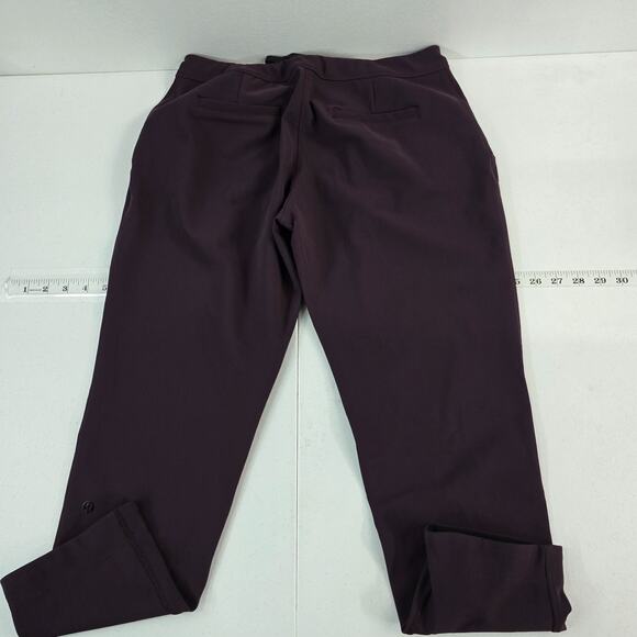 Lululemon Women’s Size 8 Stretch Jogger Pants Plum Drawstring Waist Nylon (6168) - Picture 2 of 10